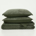 Quilted embossed ultra-fine fiber bedspread