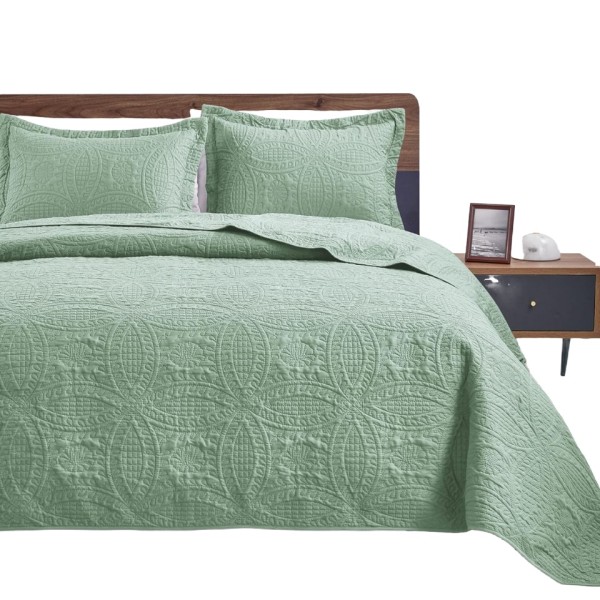 Printed ultra-fine fiber bedding set