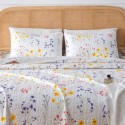 A lightweight and breathable printed four-season bedding set