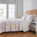 A lightweight and breathable printed four-season bedding set