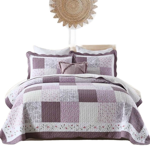 High-density skin-friendly polyester-cotton bedding set