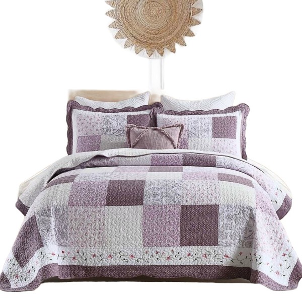 High-density skin-friendly polyester-cotton bedding set