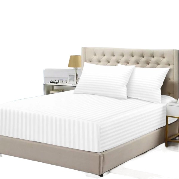 Breathable all-cotton striped comfortable bedsheets