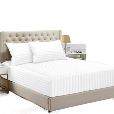 Breathable all-cotton striped comfortable bedsheets
