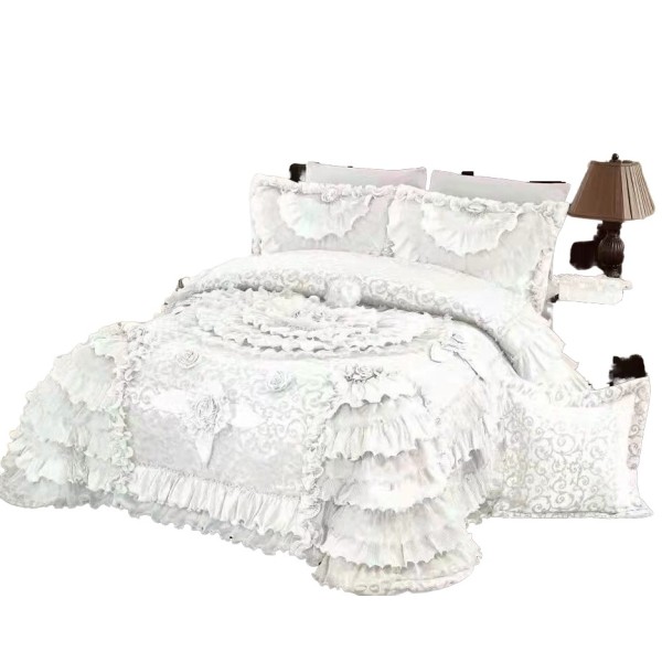 Soft Breathable Gentle Skin-Friendly Bedroom Bedspread Set