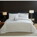 High-count pure cotton tightly woven striped bedsheets