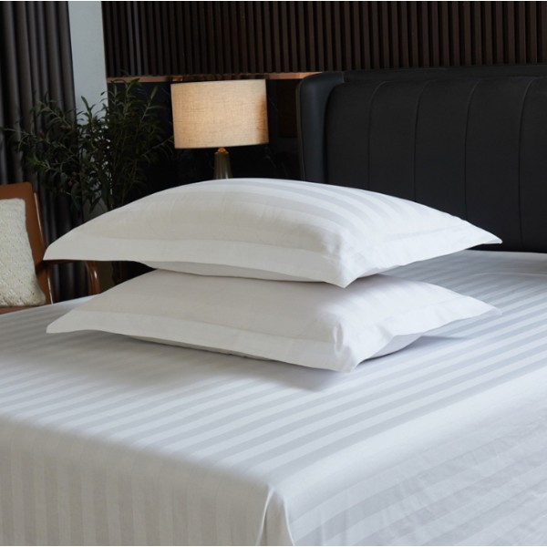 High-count pure cotton tightly woven striped bedsheets