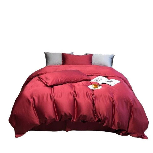 Breathable cooling bamboo fiber bedding set