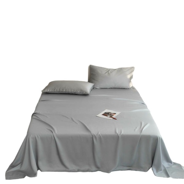 A three-piece set of cool and soft bedding