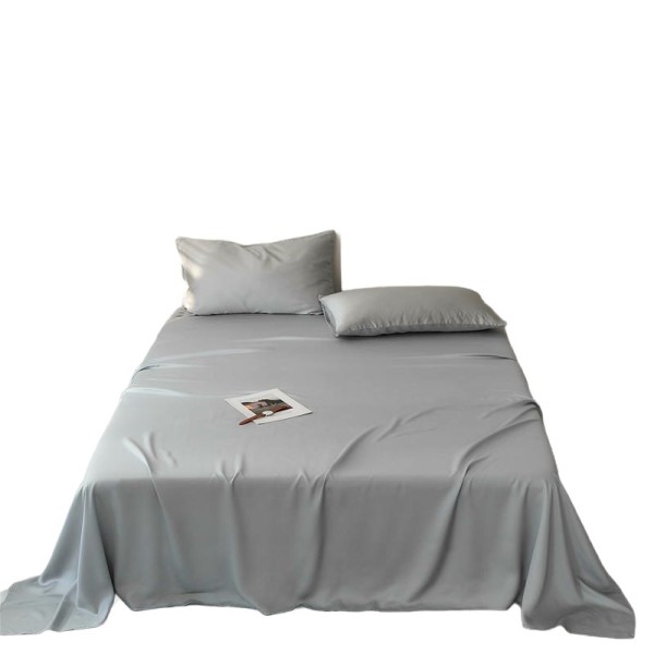 A three-piece set of cool and soft bedding