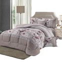 Quilted anti-slip bedding set