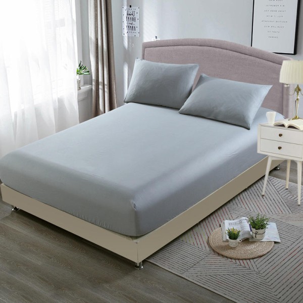 Breathable and wrinkle-free deep-pocket cotton bed sheets