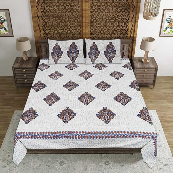 High-density pure cotton breathable printed bedding set