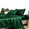 A set of breathable and smooth silk satin bedding products