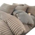 A set of fine-textured fleece bedding products