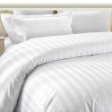 A striped bedding set
