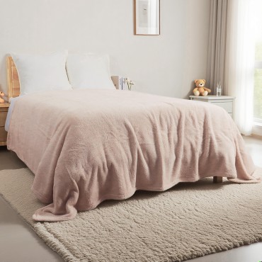 Ultra-soft winter velvet-faced blanket