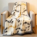 Digital-printed polyester fiber bed rugs