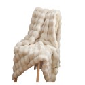 A warm and skin-friendly plush-covered blanket
