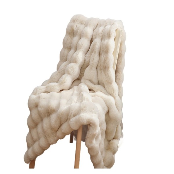 A warm and skin-friendly plush-covered blanket