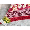 A warm and soft printed flannel blanket