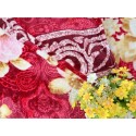 A warm and soft printed flannel blanket