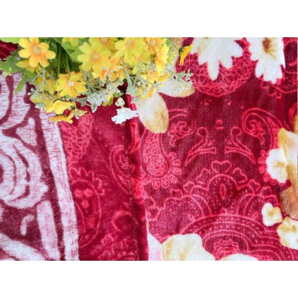 A warm and soft printed flannel blanket