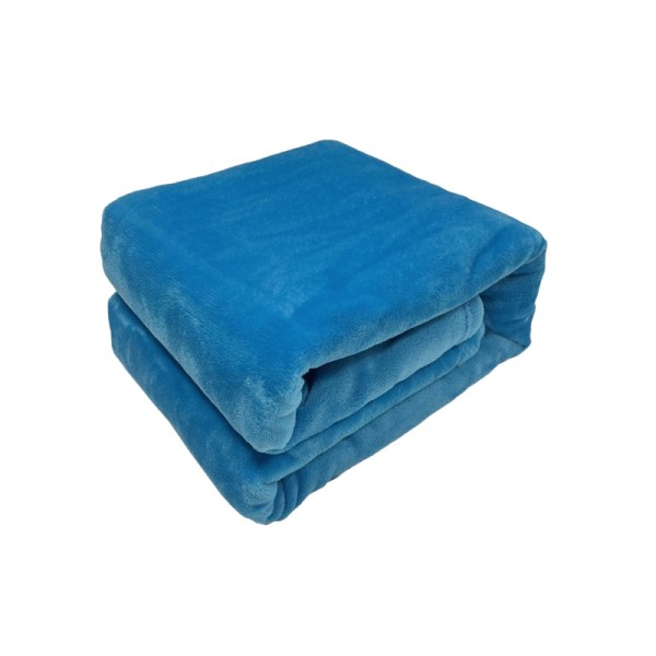A thick, warm, and skin-friendly plush blanket with a hood