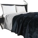 A waterproof fleece-lined bed blanket