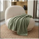 A multi-functional fleece-lined anti-pilling knitted blanket