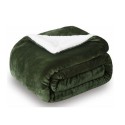 A warm and skin-friendly fleece-covered blanket