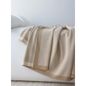 High-end fishbone-patterned knitted super-soft blanket
