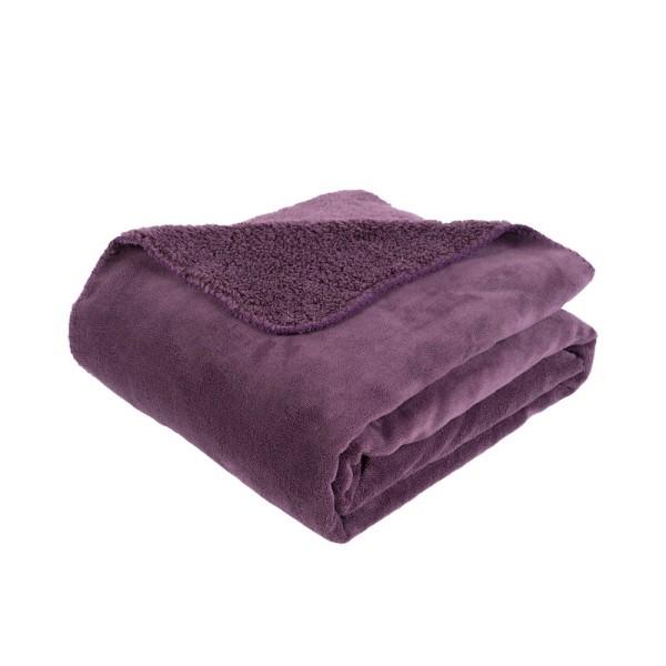 Solid-Color Warm Skin-Friendly Lambskin Fleece Blanket