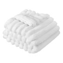 A soft, warm, and skin-friendly knitted faux-fur bedspread