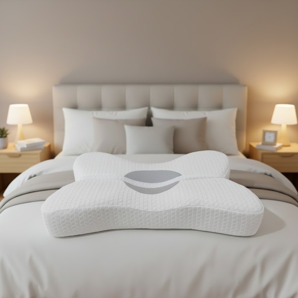 Memory foam neck-supporting comfortable pillow