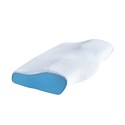 Ice silk slow-rebound memory foam partitioned pillow
