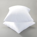 A breathable and washable square cushion insert