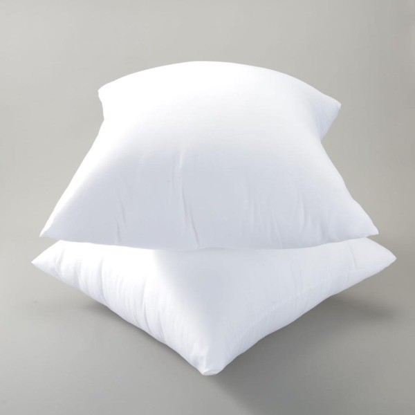 A breathable and washable square cushion insert