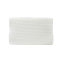 Stress-relieving wave-shaped memory foam pillow