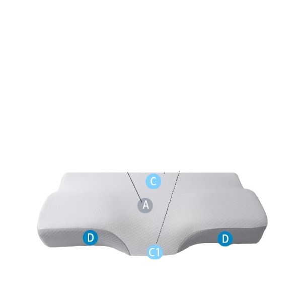 A memory foam neck-protecting pillow