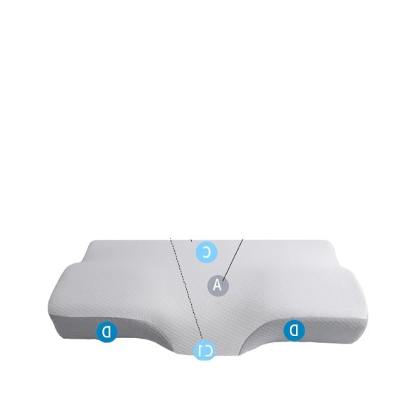 A memory foam neck-protecting pillow